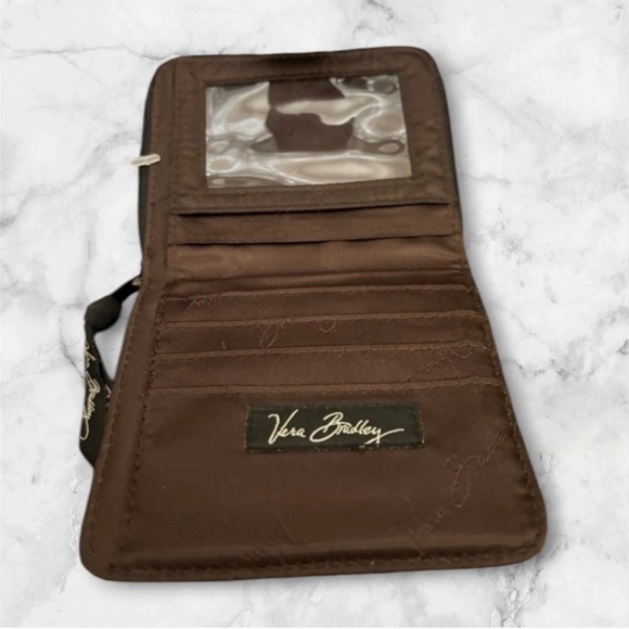 Vera Bradley Paisley Floral Wallet in Black and Orange - Picture 3 of 3